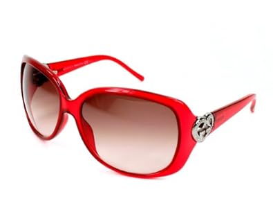 Amazon.com: Gucci Sunglasses GG 3548 /S 5CCFM Acetate - Rhinestones Red 
