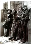 The Beatles (Leaning Against Wall) Music Poster Print - 11x17