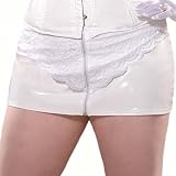 Plus Size White PVC and Lace Skirt XL 1x/2x