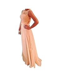 Chiffon Lace Evening Dress  with a Brush/Sweep Train 