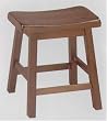 18"H Gaucho Walnut Finish Stool By Acme Furniture