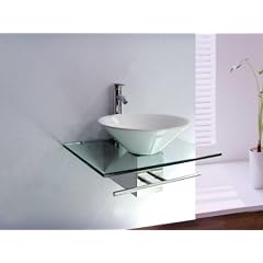 Design Waschtisch Keramikbecken Edelstahl Waschbecken 803 NEU