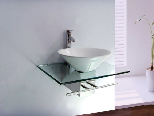 Design Waschtisch Keramikbecken Edelstahl Waschbecken 803 NEU