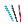 View ratings for 3 pcs Aqua Blue/Black/Red Capacitive Stylus/styli Touch Screen Cellphone Tablet Pen for iPhone 4 4s 3 3Gs iPod Touch iPad 2 Motorola Xoom, Samsung Galaxy, BlackBerry Playbook AMM0101US, Barnes and Noble Nook Color, Droid Bionic