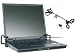 Compucage Spyder 20 - Locks Laptop Open or Closed