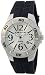 Kahuna Stainless Steel Mens Silver Analogue Dial & Black Rubber Strap Watch