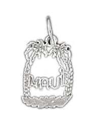 Clevereves 14K White Gold Pendant Around the World 0.4 - Gram(s)