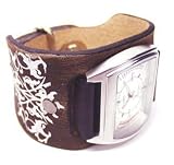 Hand Made "Fleur Distressed" Leather Watch
