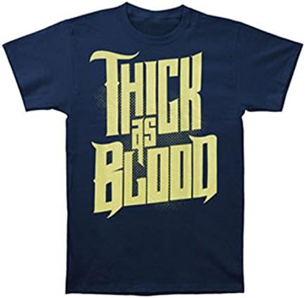Thick As Blood Men's Logo T-shirt Large Blue
