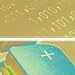 Binary Code Superimposed Above Blue Plus Computer Key Photographic Poster Print, 16x1...