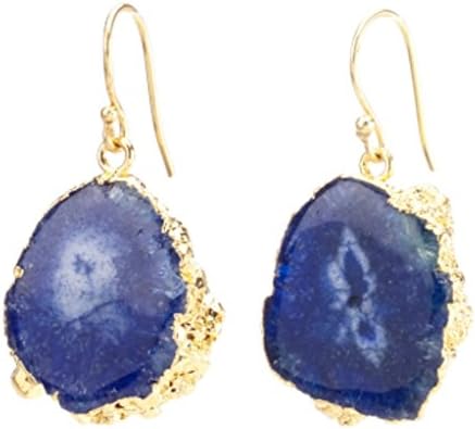 Christian Livingston Women's Agate Drop Earring One Size Blue