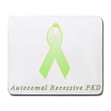 Autosomal Recessive PKD Awareness Ribbon Mouse Pad