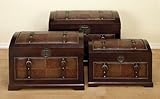 IMAGE OF Set of Three Classic Storage Trunks