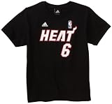 NBA Miami Heat Lebron James Short Sleeve Name & Number Tee - R8A3Ktdez Youth