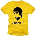 B&Auml;M in your FACE - BRUCE LEE t-shirt gelb S M L XL XXL + SALE +