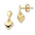 Miore Kinder-Ohrringe Herz 750 Gelbgold MK034E
