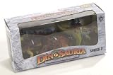 Dinosauria Series 2 Boxed Set: Triceratops Stegosaurus Pachycephalosaurus - up to 4 inches long