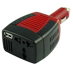 75W 12DC/110AC Square wave power inverter with USB port for notebook, cell phone, razor, digital camera, digital video, TV, CD, DVD, game machine etc 75W 12DC/110AC Square wave power inverter with USB port for notebook, cell phone, razor, digital camera, digital video, TV, CD, DVD, game machine etc