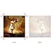 YESURPRISE Canvas Prints 3 Panel Modern Painting Picture Poster Contemporary Artwork Wall Art Decor for Living Room Bedroom Sunset African Savannah Elephants (No Frame)