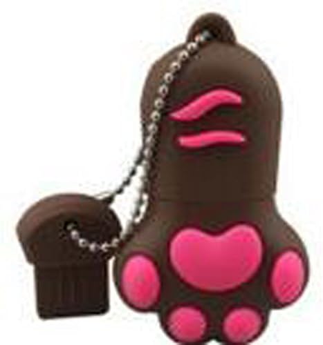 USBFamily86 4GB U disk 4GB USB Flash Drive 4GB Thumb Drive 4GB Memory Stick Pen Drive with a gift (brown paw)