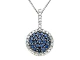 Genuine Sapphire and Diamond Pendant by Effy Collection® in 14 kt White Gold