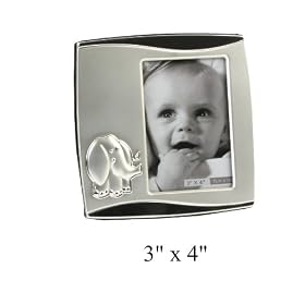 Silver Plated Elephant Baby Photo Frame