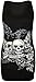 Women's Sleeveless 3 Skulls Forever Printed Vest Top
