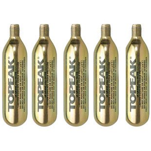 トピーク 16g ネジ有 CO2カートリッジ 5本セット