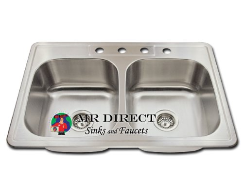 Topmount Stainless Steel Double Kitchen Sink
