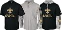 New Orleans Saints -Black/Grey- Hoodie Tee Combo