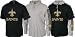 New Orleans Saints -Black/Gray- Hoodie Tee Combo