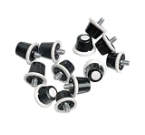 Rucano - Crampons de football en nylon - Noir/blanc - 13 et 16 mm