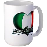 Large Mug Coffee Drink Cup Italian Sweetheart Italy Flag