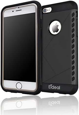 iPhone 6 Case, Dual Layer Rugged Protective TPU iPhone 6 rugged Case for Apple iPhone 6 with 4.7 inch [Black]