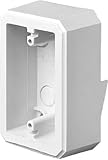 Arlington Industries FS8141 1/2-Inch Lap Weatherproof Flanged Outlet Switch Box, White, 1-Pack