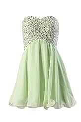 Cocktail Chiffon Beaded Lace Bridesmaid Dress/Prom Dress/Party Dress/Mini Dress 