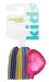 Capelli New York 11Pcs On Card Pony Holders- 1Pc With Heart Shape Gem