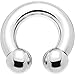 4 Gauge Internally Threaded Horseshoe Circular Barbell 1/2