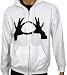 3OH!3 - Hands - White Zip Up Hoodie