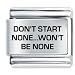 Don't Start None Italian Charms Bracelet Link