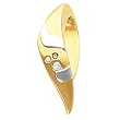 14K Two-Tone Gold Diamond Pendant/Slide - 0.07 Ct.