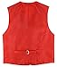 BOY'S Dress Vest & BOW TIE Solid RED Color Bow Tie Set