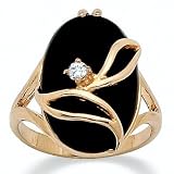 Onyx/Crystal Ring
