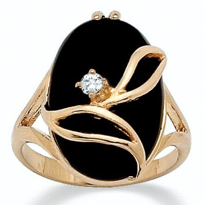 Onyx/Crystal Ring