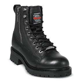Milwaukee Motorcycle Clothing Company Accelerator Leather Women's Motorcycle Boots (Size 10C, Black)