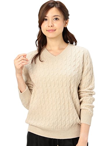 (ユナイテッドアローズ グリーンレーベル リラクシング) UNITED ARROWS green label relaxing CB EYRE CABLE V/N PO ニット 36131191369