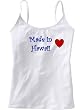 MADE IN HAWAII - State Series - White Women's / Girls Camisole (Girlie / Babydoll)