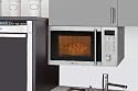 Clatronic MWG 778 U Unterbau-Mikrowelle mit Grill, 20 Liter