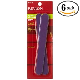Revlon Expert Shapers For Hard Nails, Purple (Pack of 6)