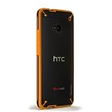 Poetic Atmosphere Case for HTC One M7 Clear/Orange(3 Year Manufacturer Warranty From Poetic)